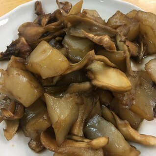 こんにゃくと舞茸の甘辛煮